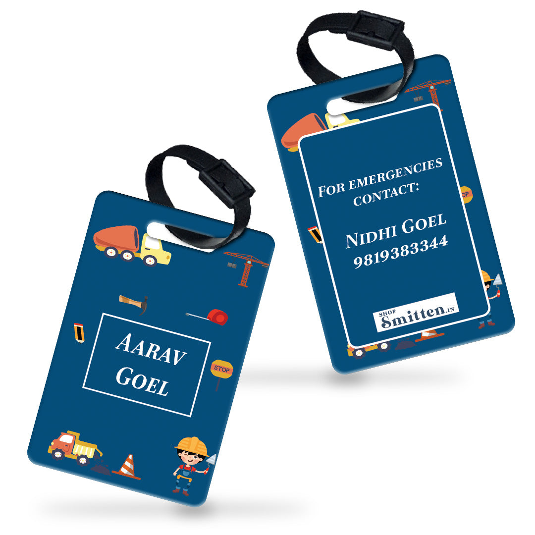 Little Builder Bag Tag (kids)