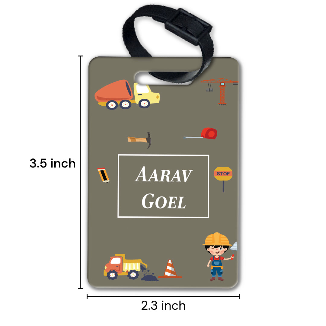 Little Builder Bag Tag (kids)