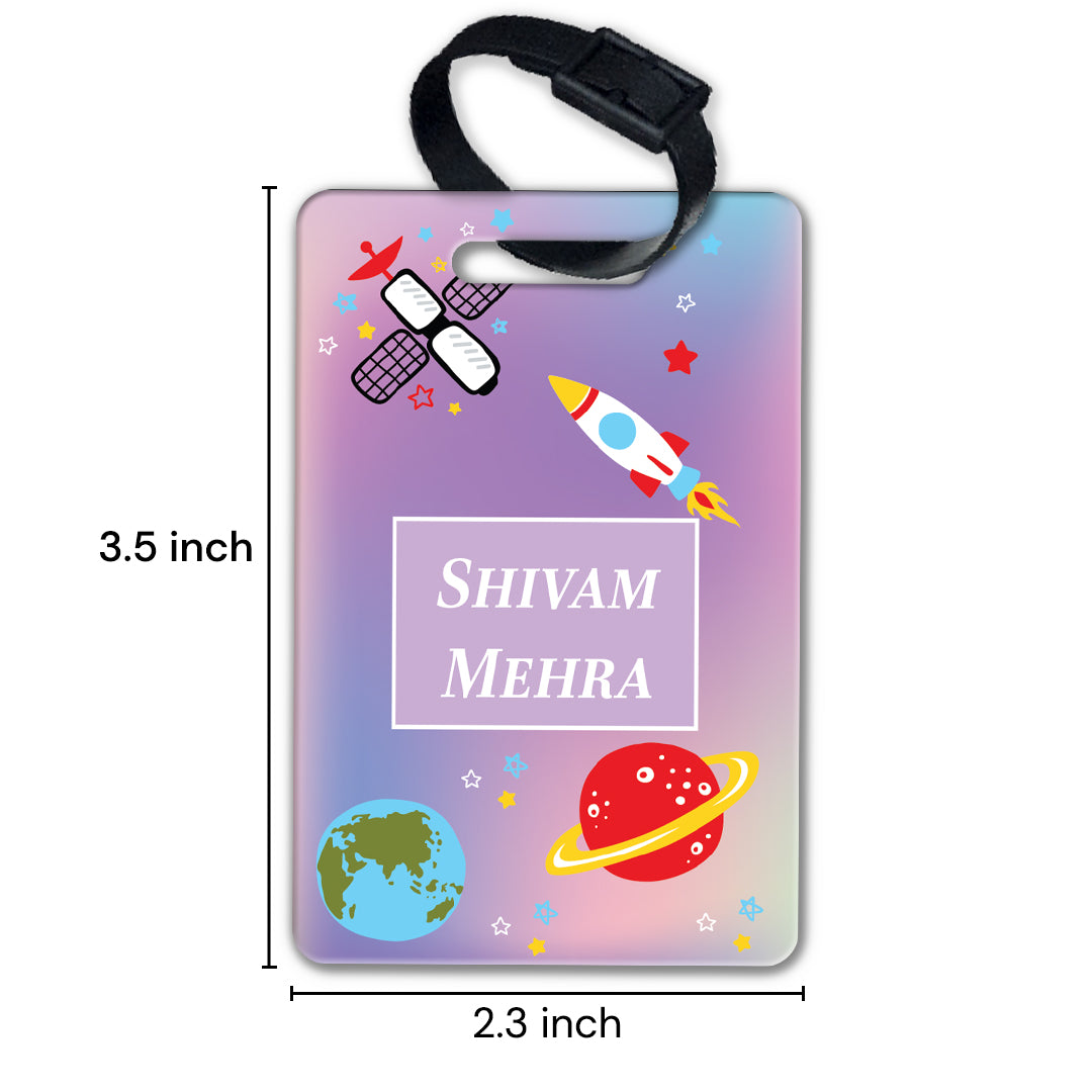 Space Satellites Bag Tag (kids)