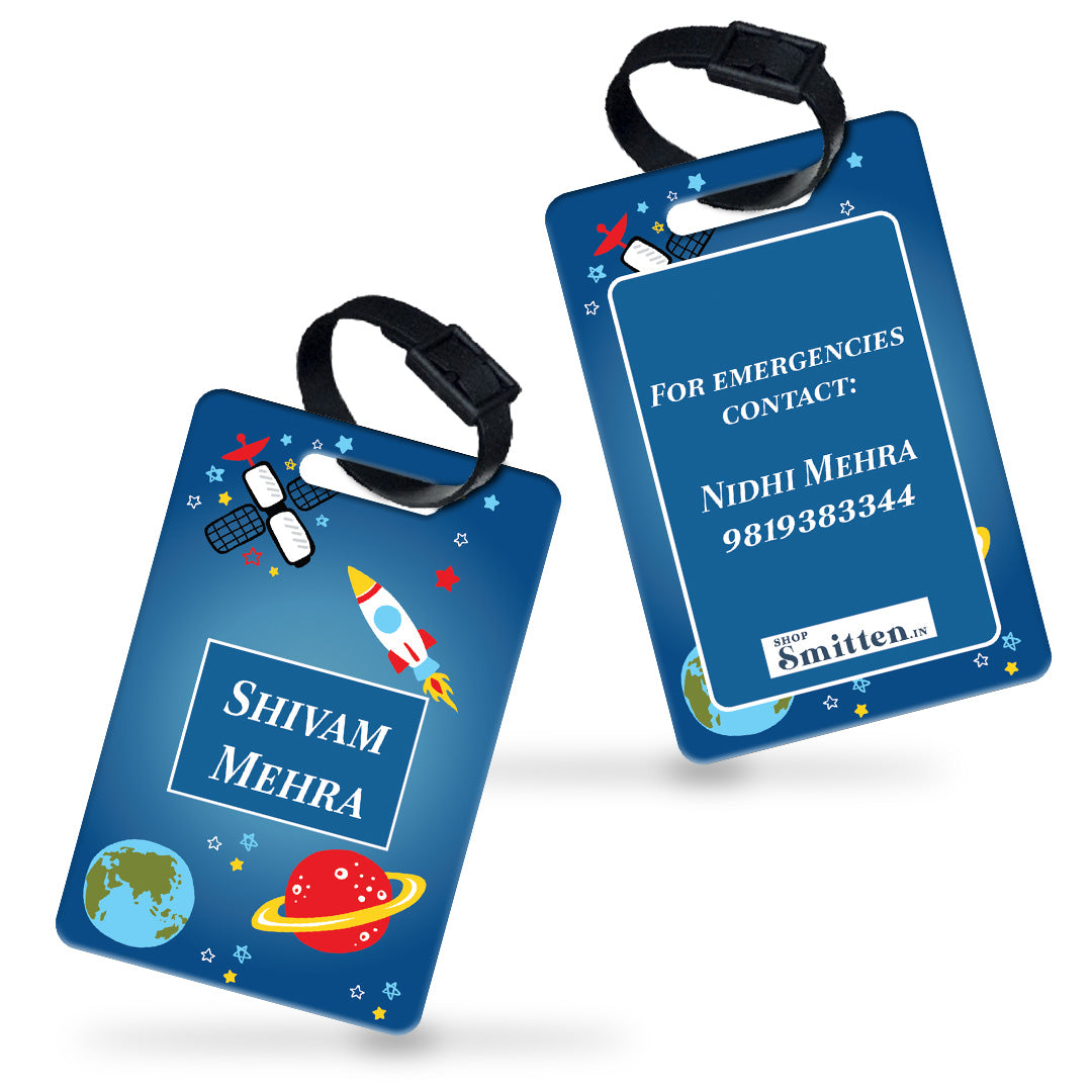 Space Satellites Bag Tag (kids)