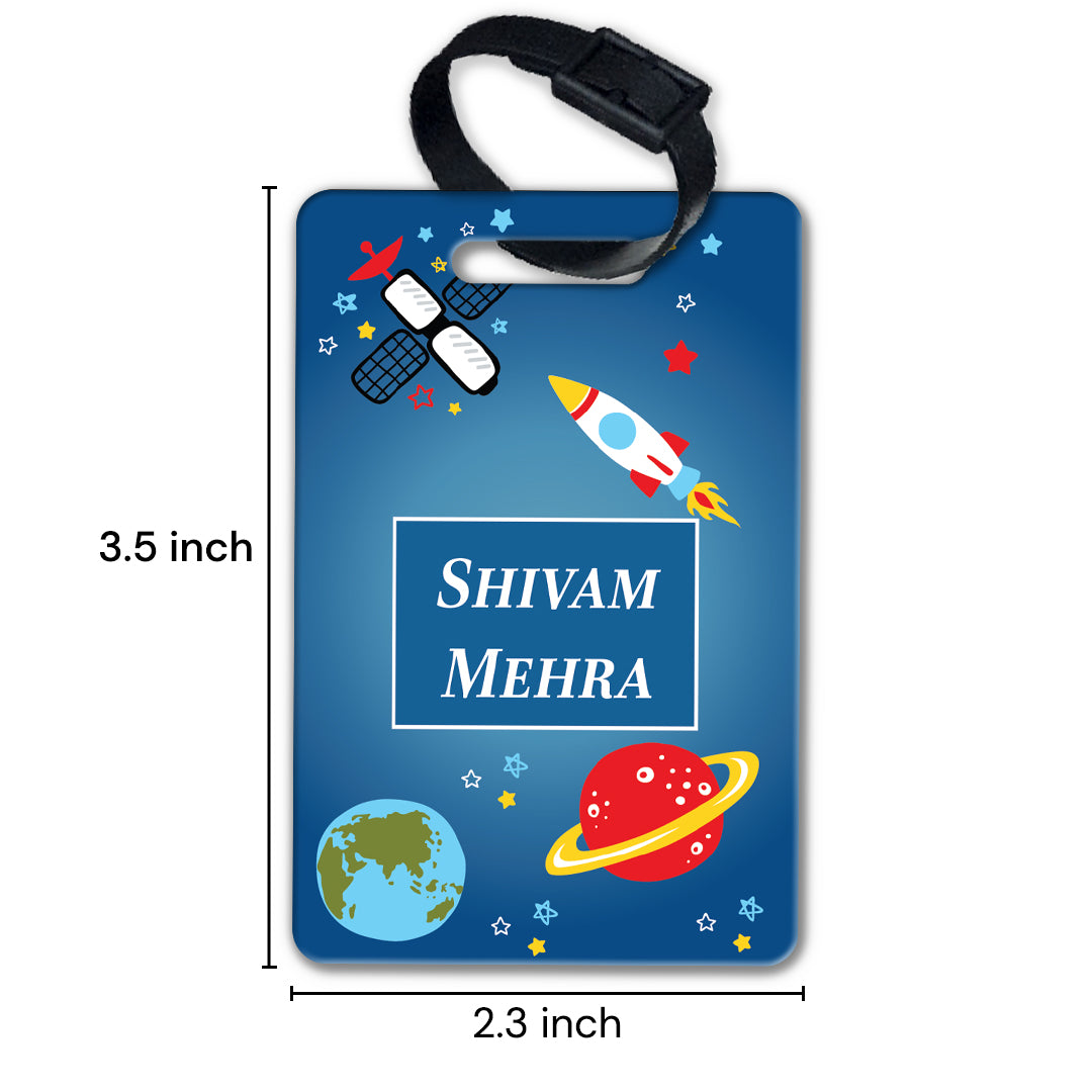 Space Satellites Bag Tag (kids)