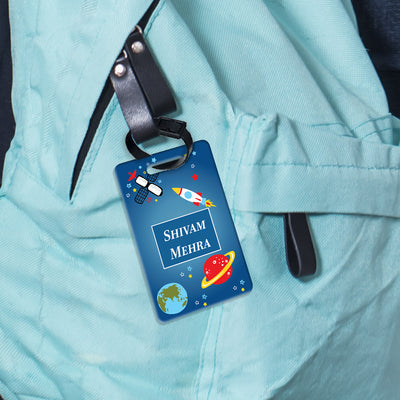 Space Satellites Bag Tag