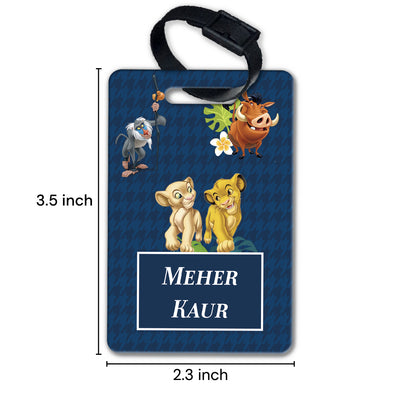 Baby Jungle King Bag Tag
