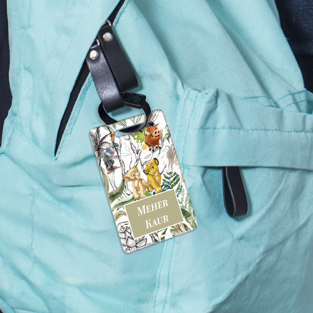 Baby Jungle King Bag Tag (kids)