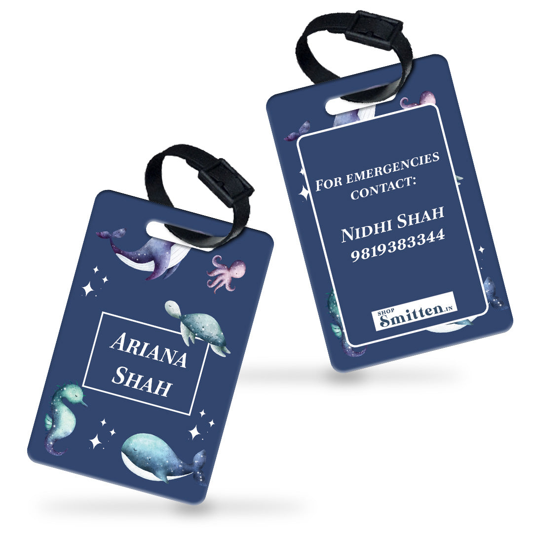 Midnight Ocean Bag Tag (kids)