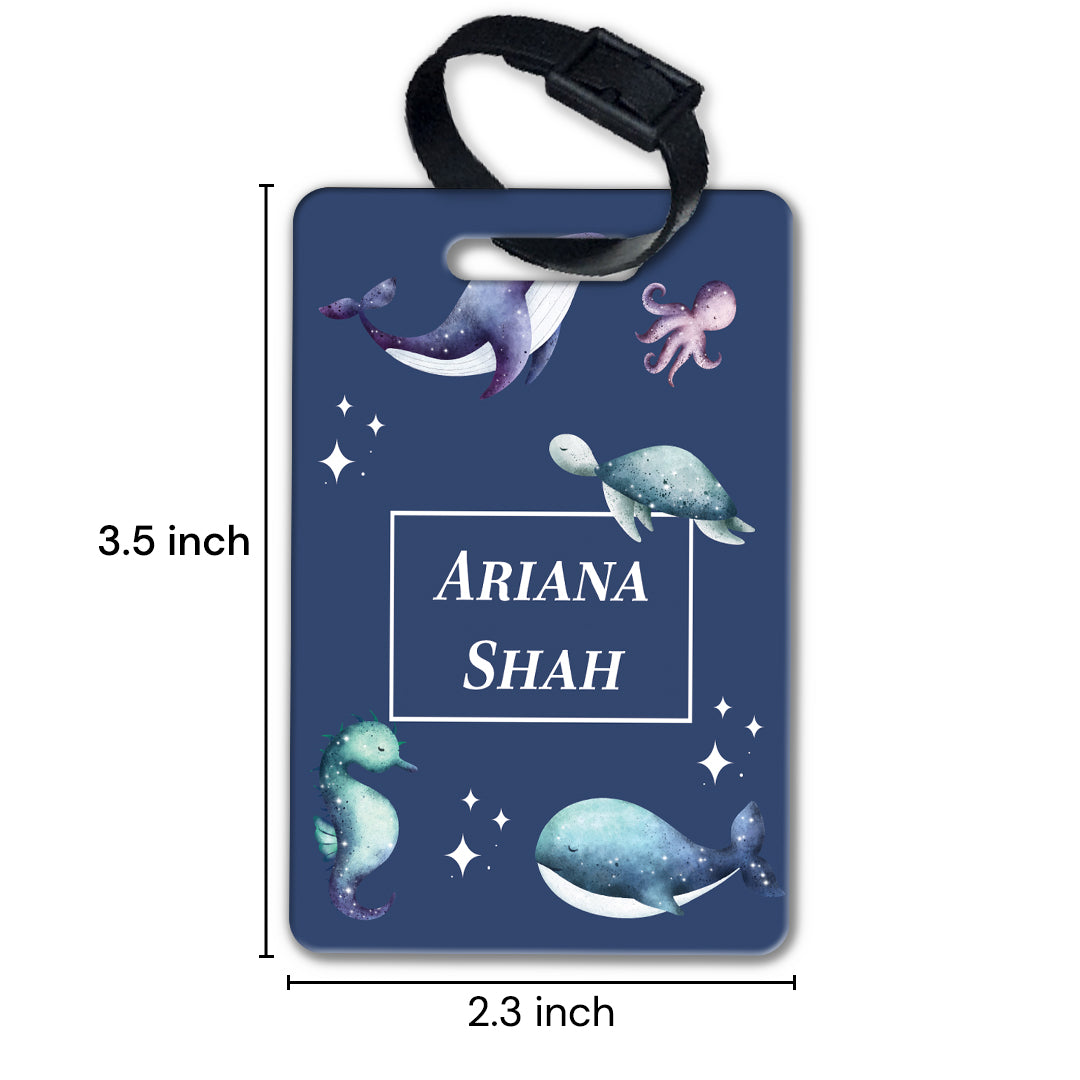 Midnight Ocean Bag Tag (kids)