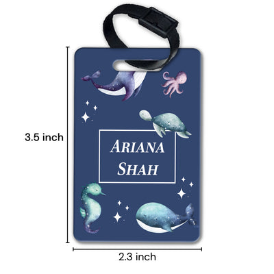 Midnight Ocean Bag Tag