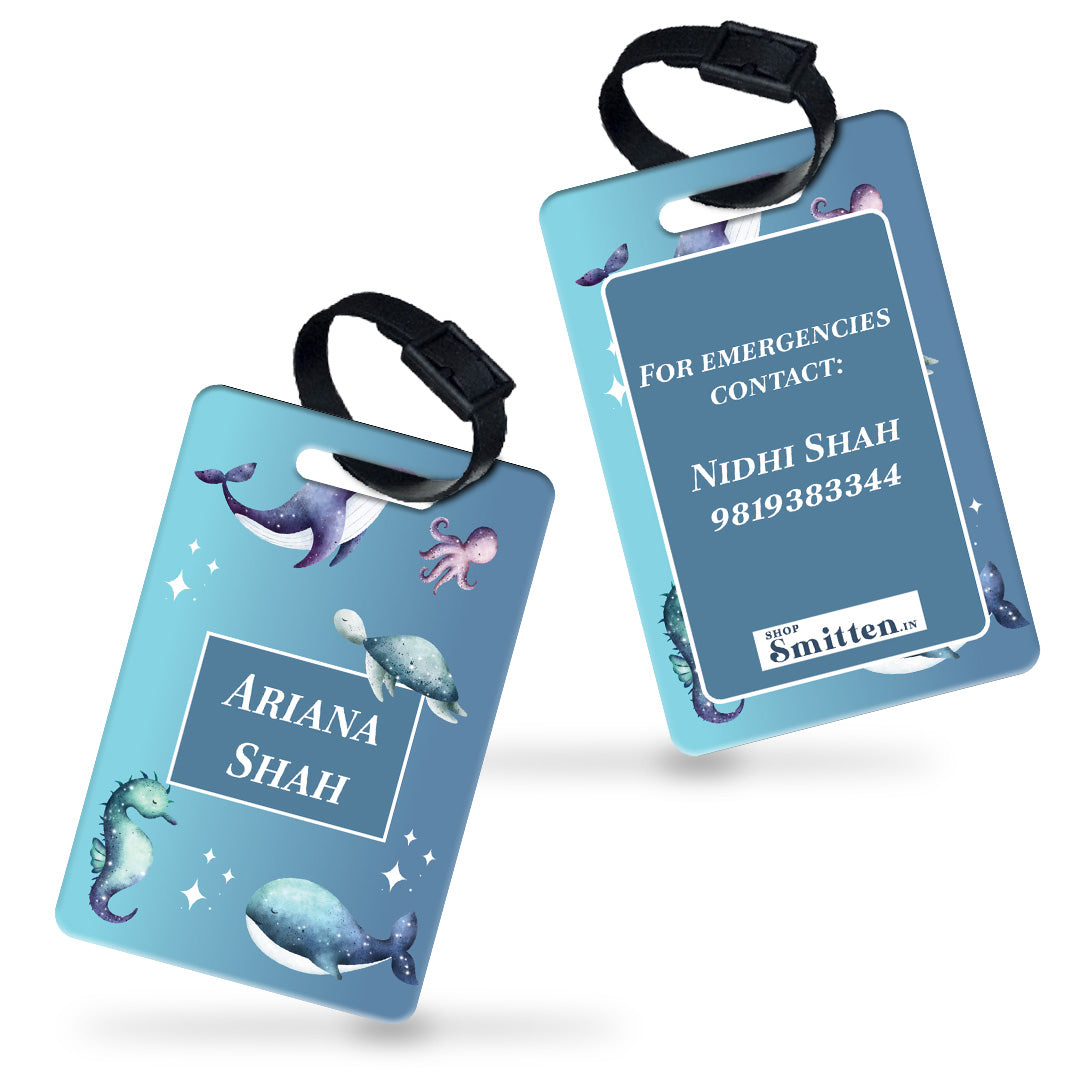 Midnight Ocean Bag Tag (kids)