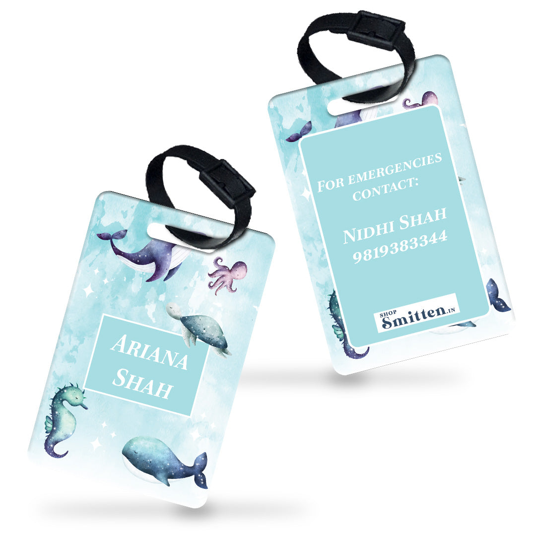 Midnight Ocean Bag Tag (kids)