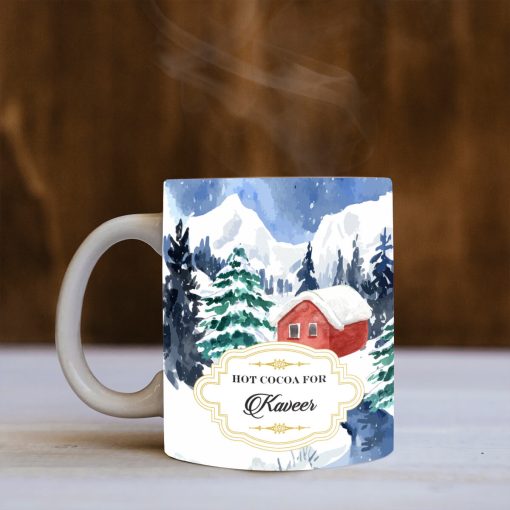 Little Red House Christmas Mug