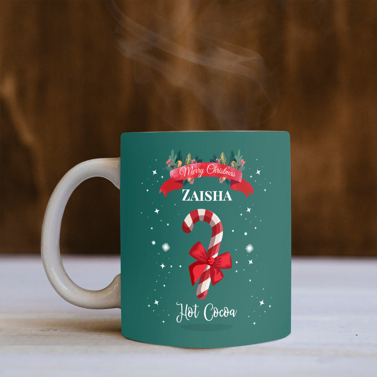 Candy Cane Christmas Mug