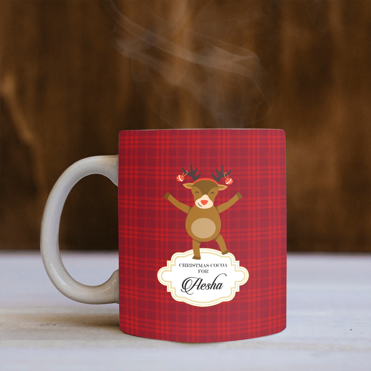 Dancing Rudolph Christmas Mug