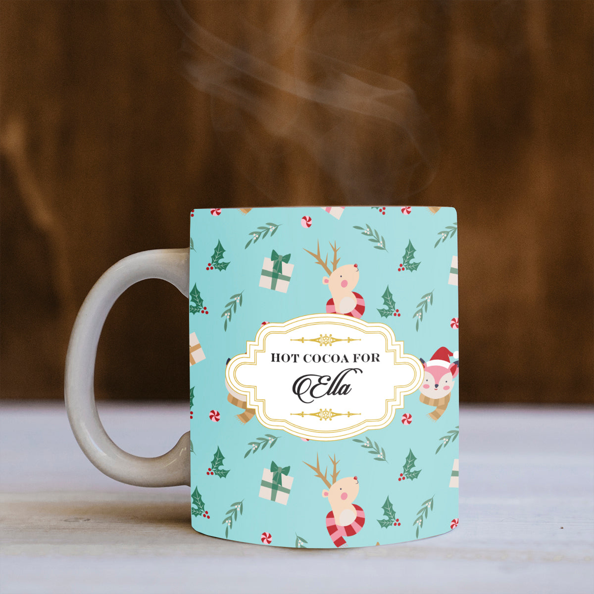 Merry Forest Friends Christmas Mug