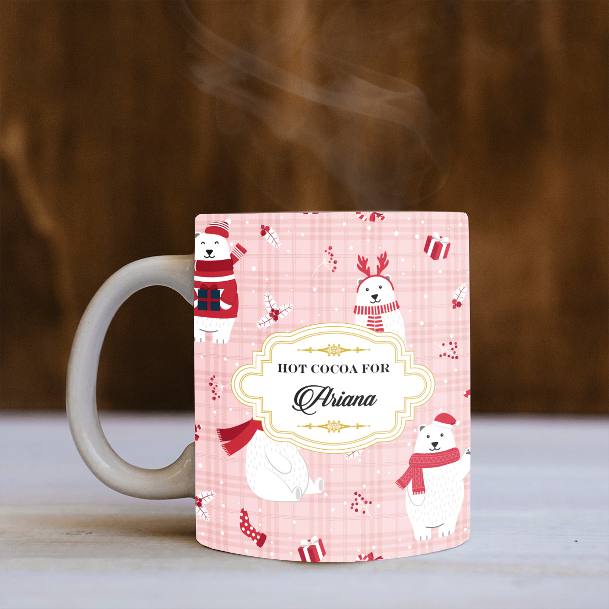 Merry Polar Bears Christmas Mug