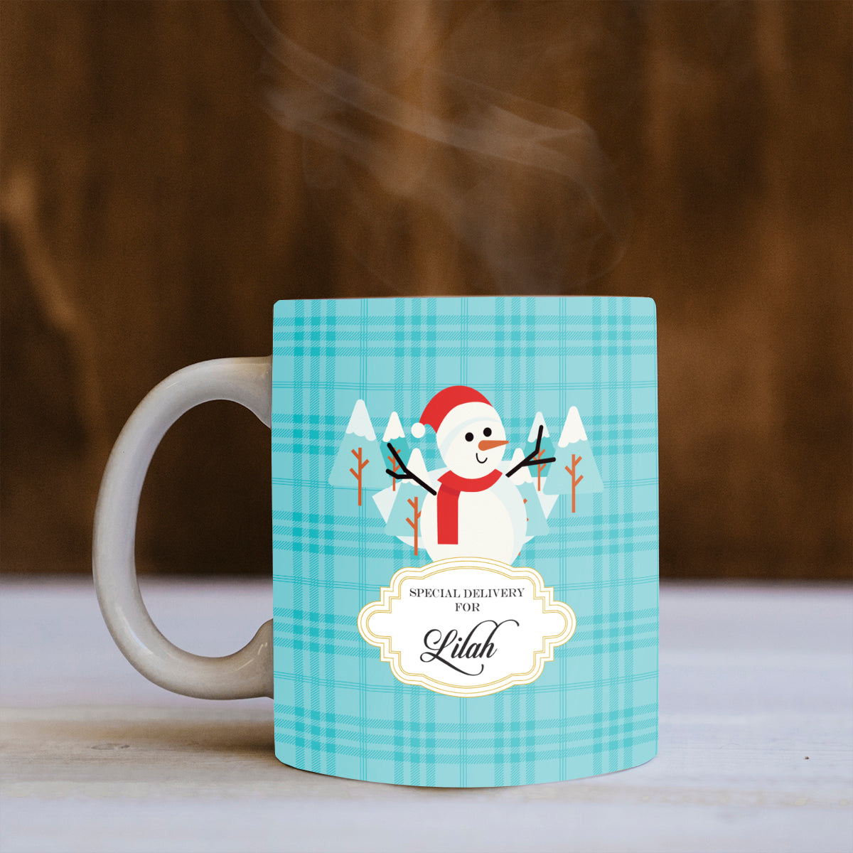 Merry Snowman Christmas Mug