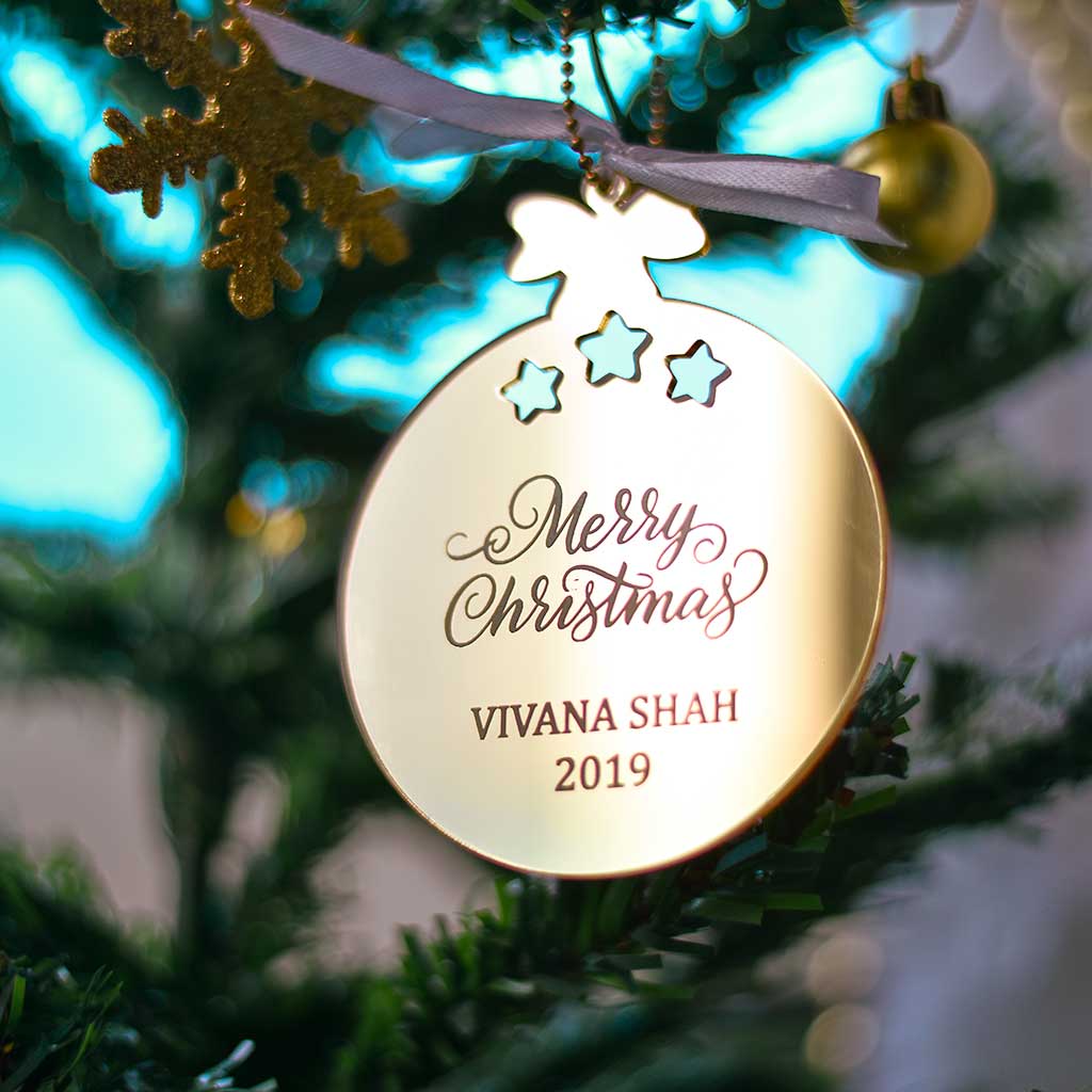 Gold Bauble - Christmas Ornament