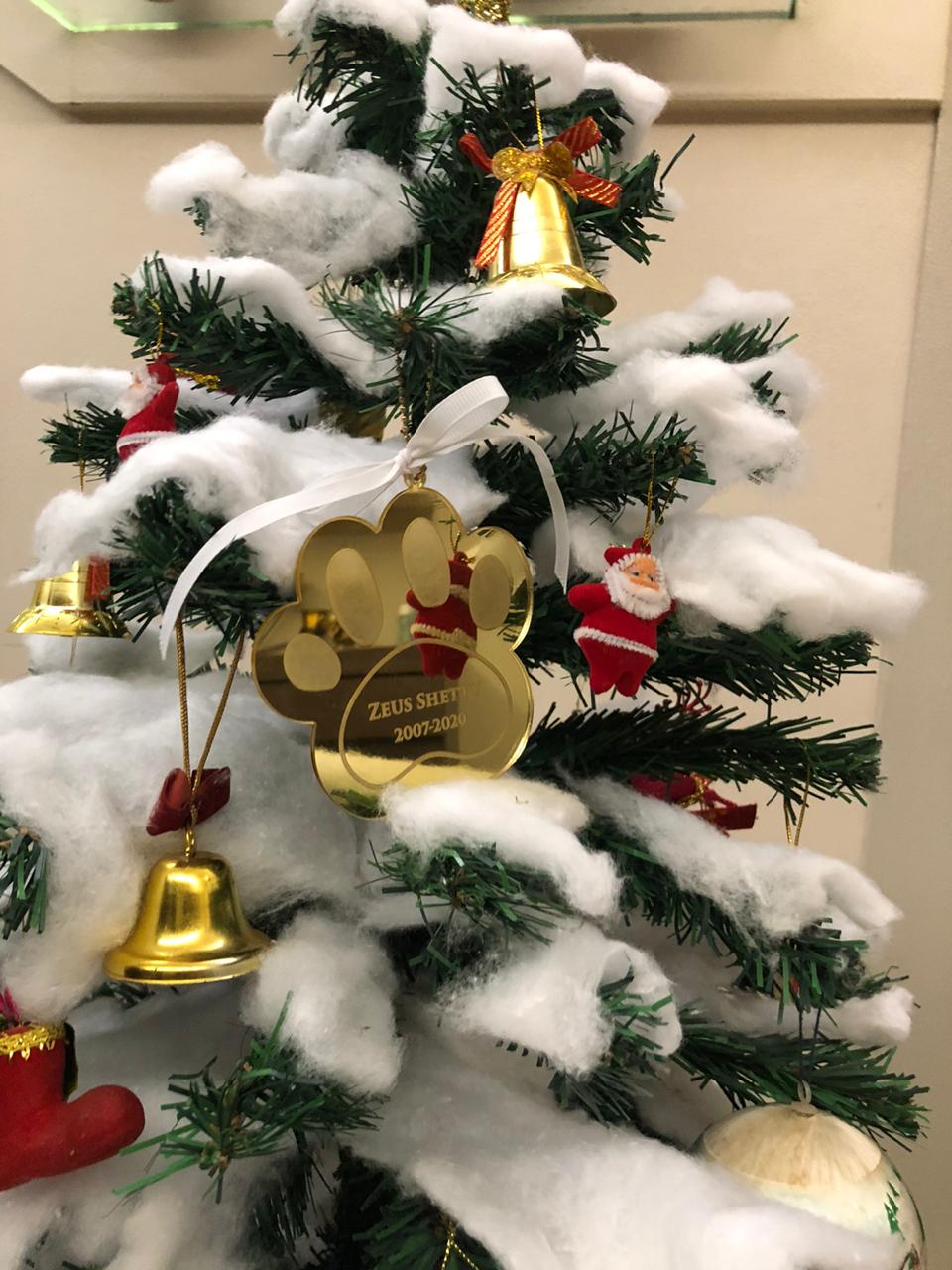 Gold PAW - Christmas Ornament