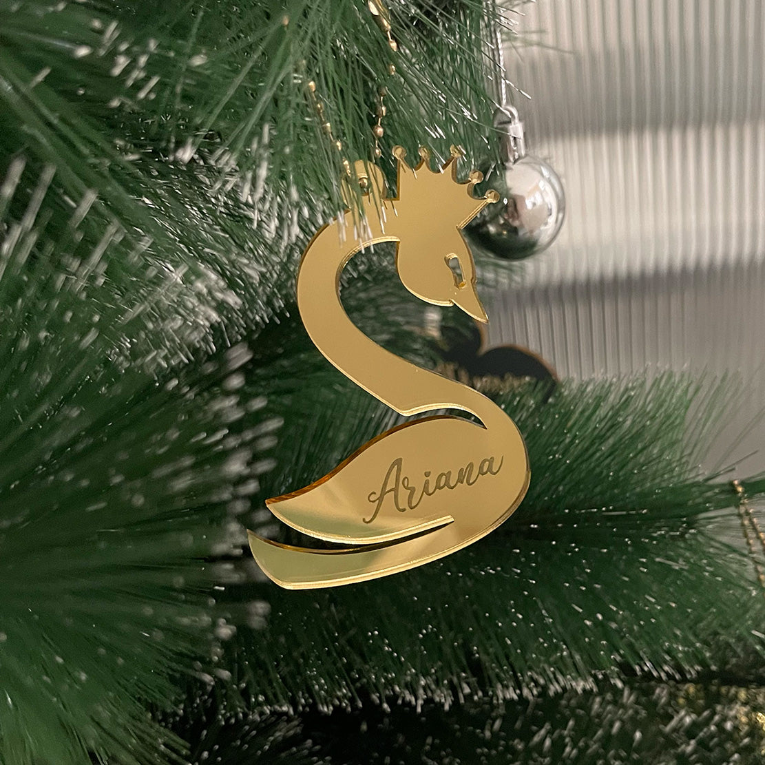 Gold Swan - Christmas Ornament