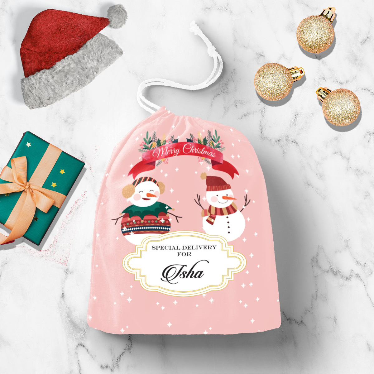 Snowmans Duo Gift Sack