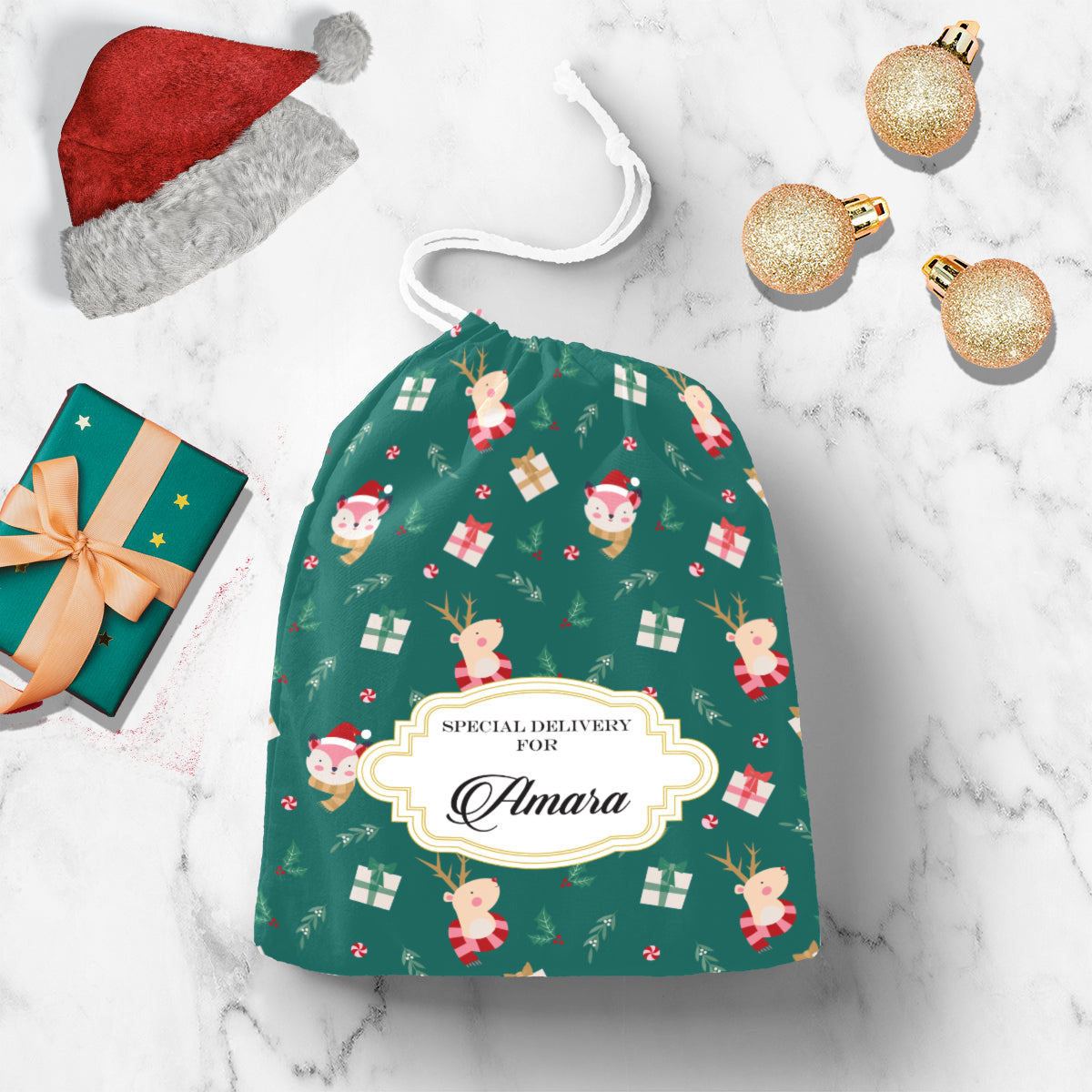 Merry Forest Friends - Gift Sack