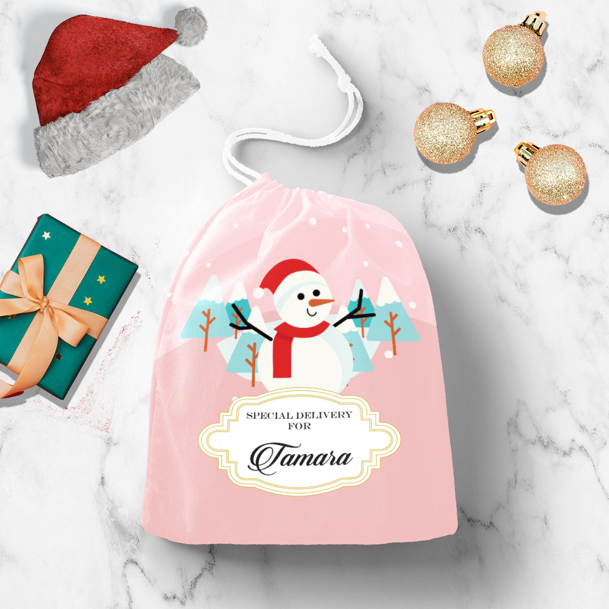 Merry Snowman -Gift Sack