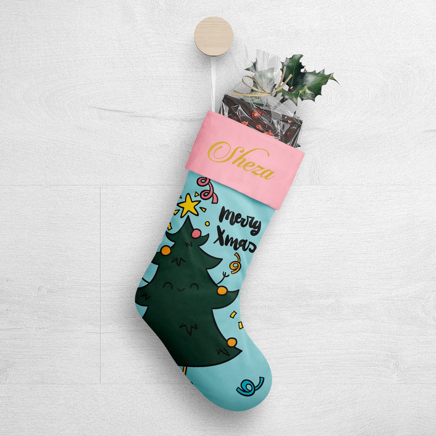 Merry X'mas Christmas Stocking