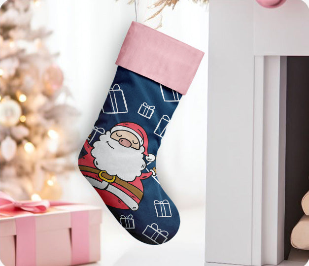 Santa's Sleigh Christmas Stocking