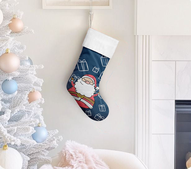 Santa's Sleigh Christmas Stocking