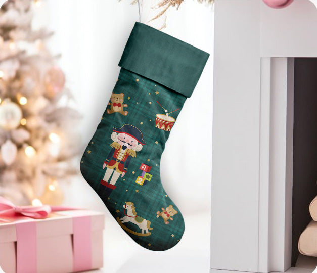 Nutcracker Christmas Stocking