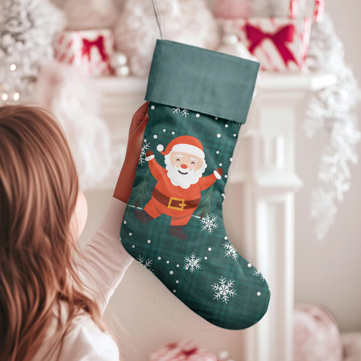 Merry Santa Christmas Stocking