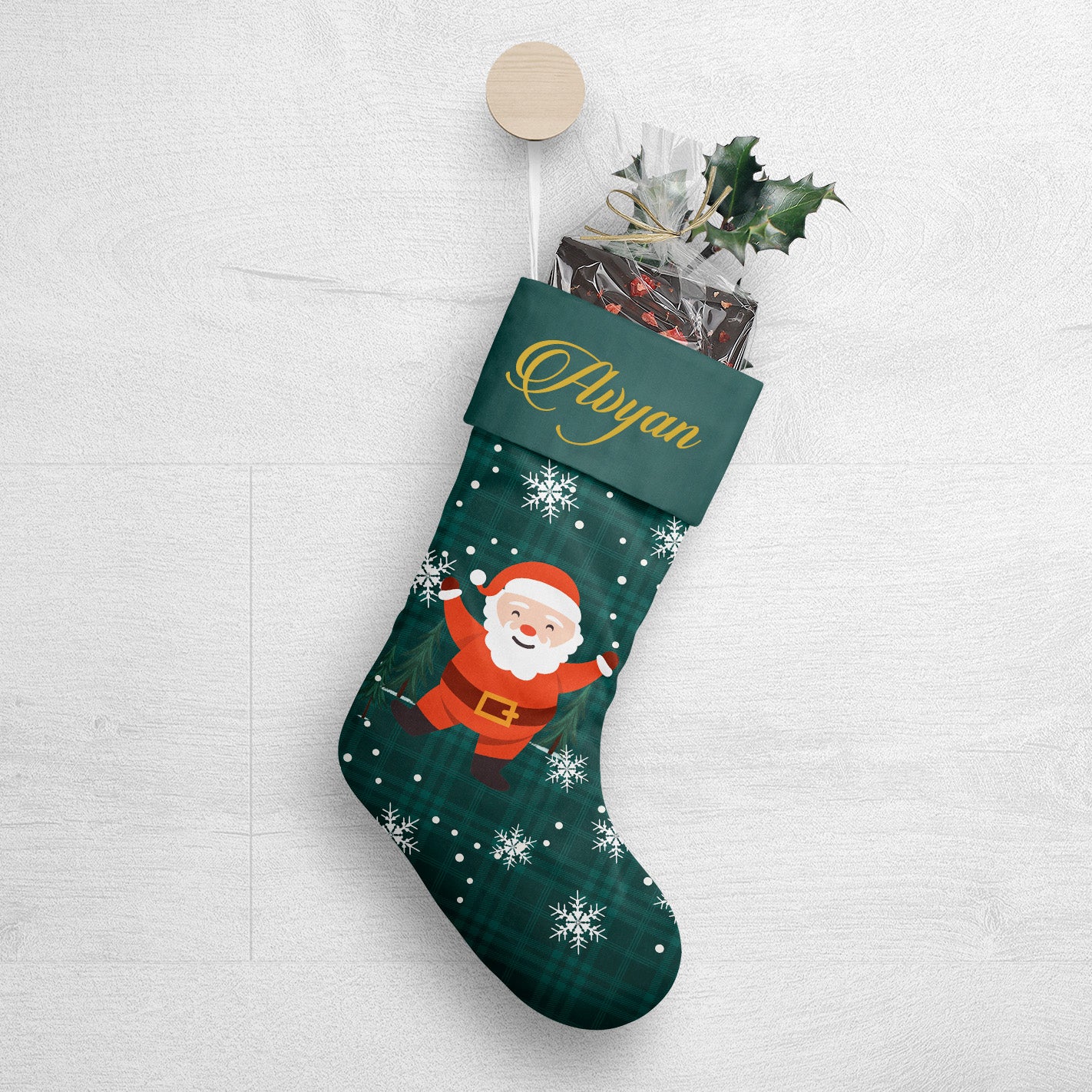 Merry Santa Christmas Stocking