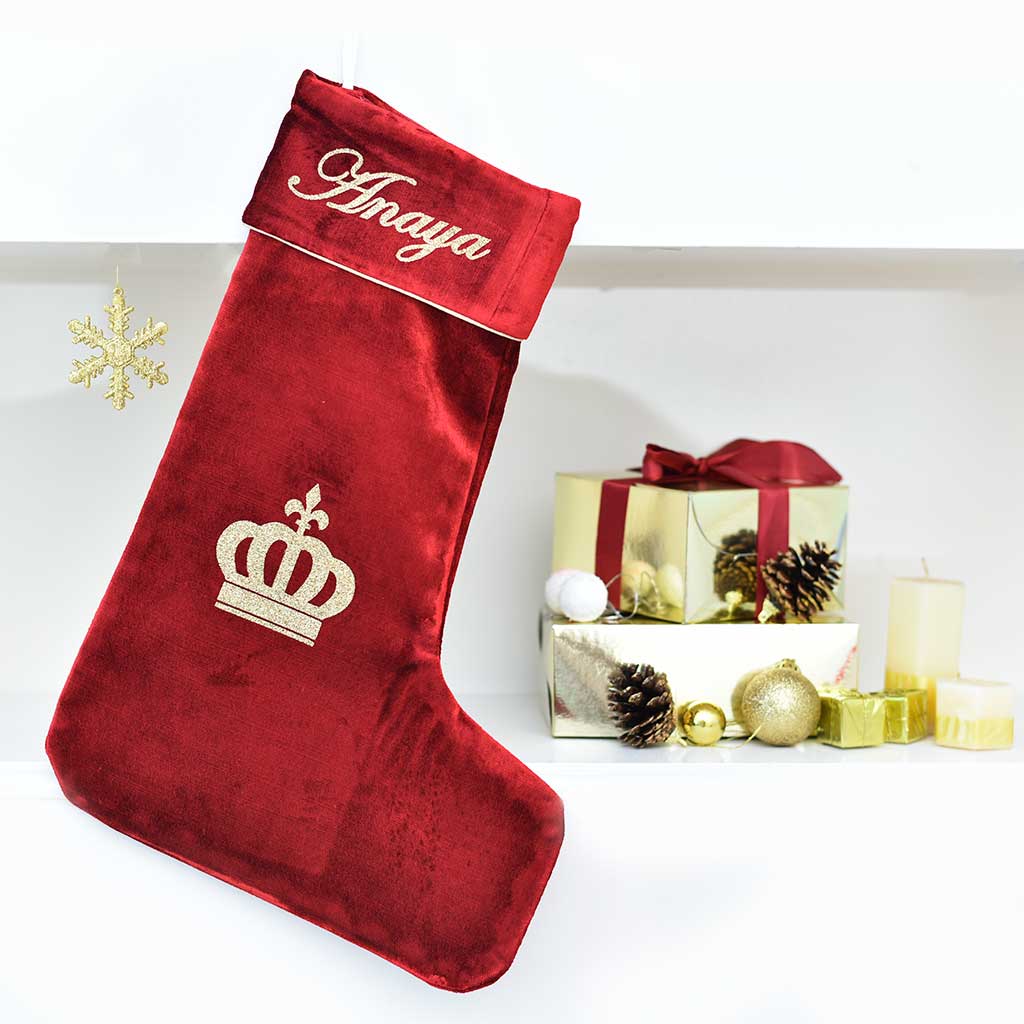 Luxe Velvet Christmas stocking