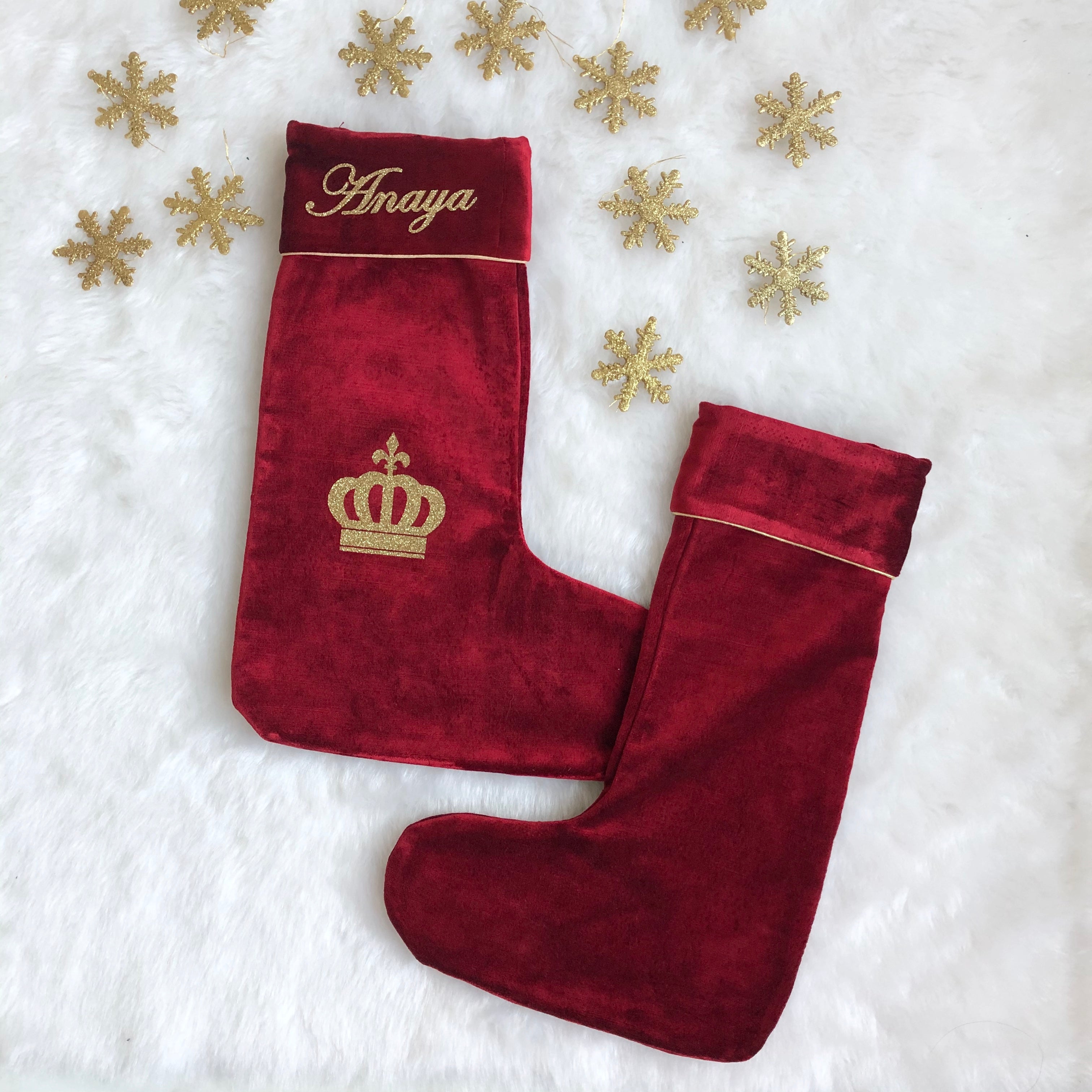 Luxe Velvet Christmas stocking