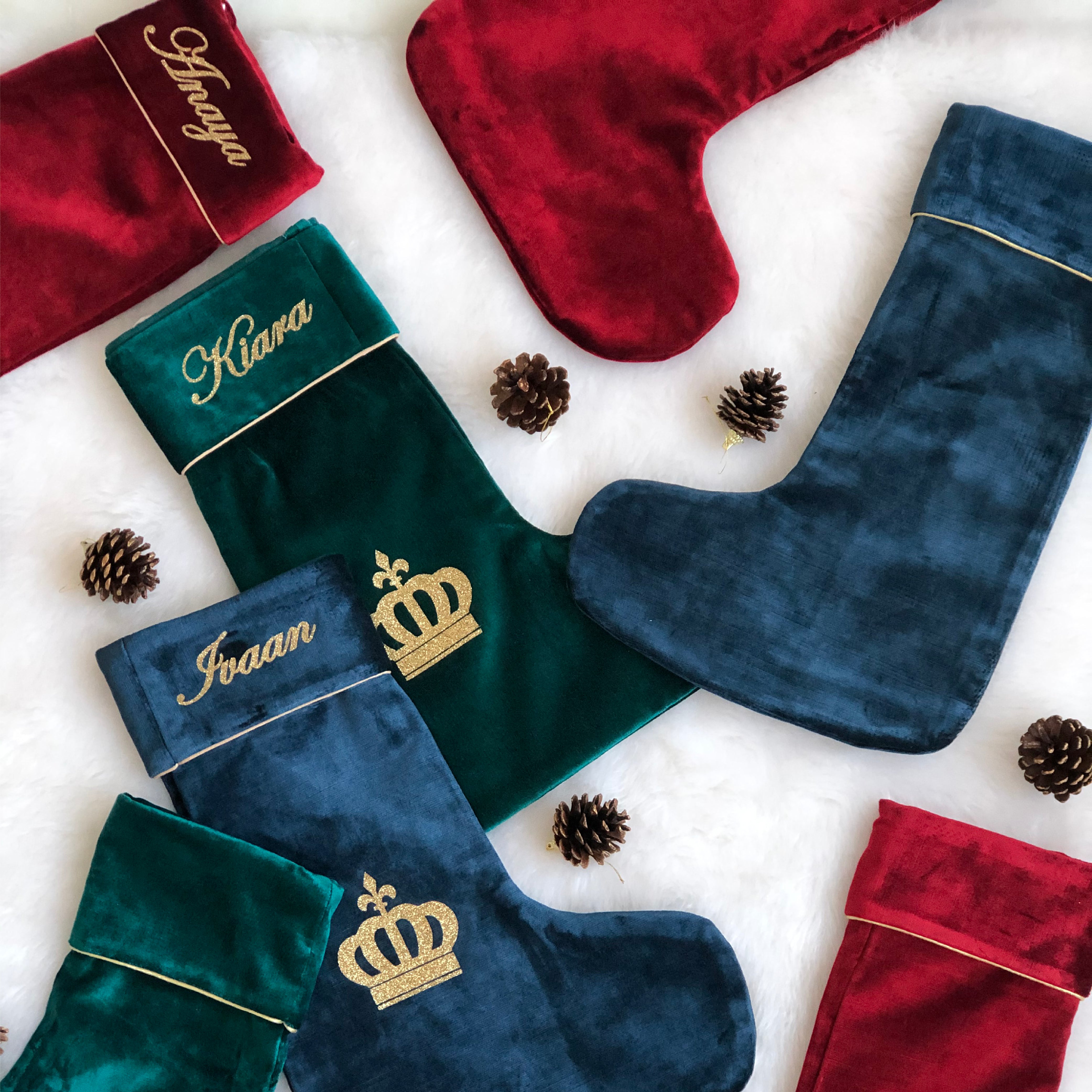 Luxe Velvet Christmas stocking