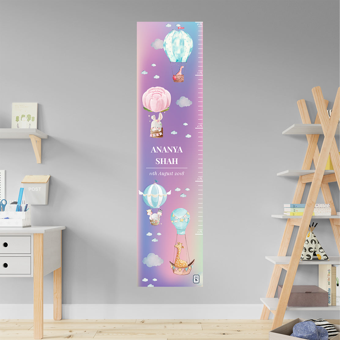 Happy Ballooners Height Chart (kids)