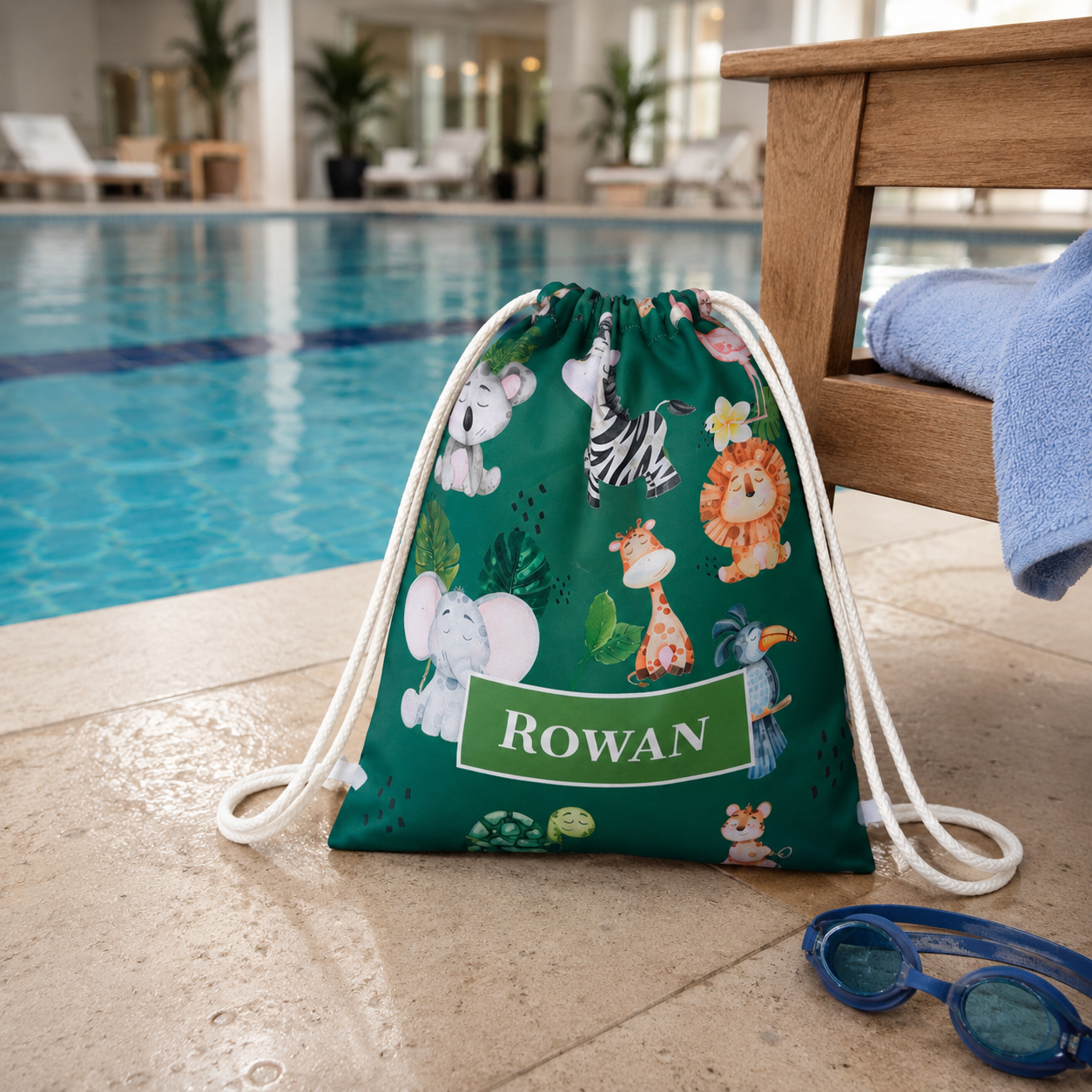 Jungle Friends Swim Bag