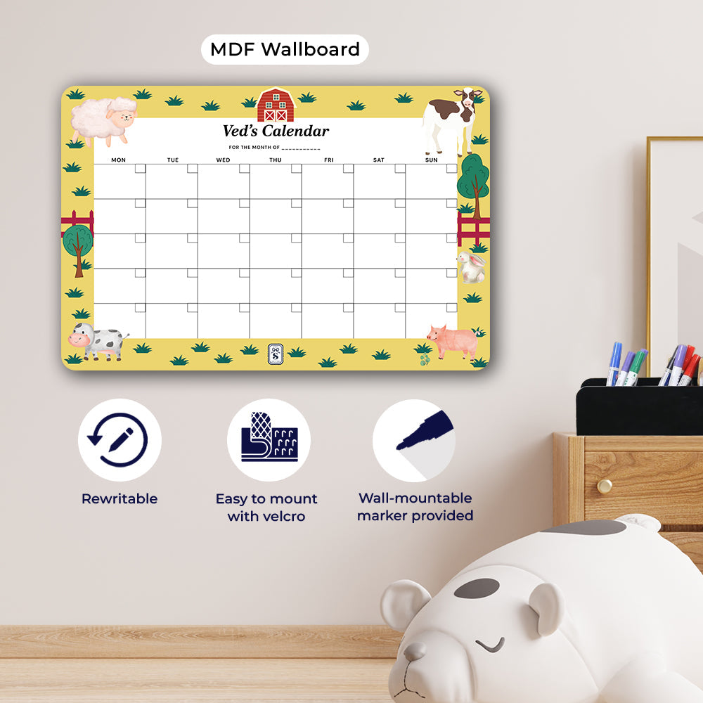 Farm Friends Kids Calendar