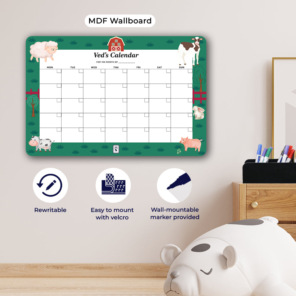 Farm Friends Kids Calendar