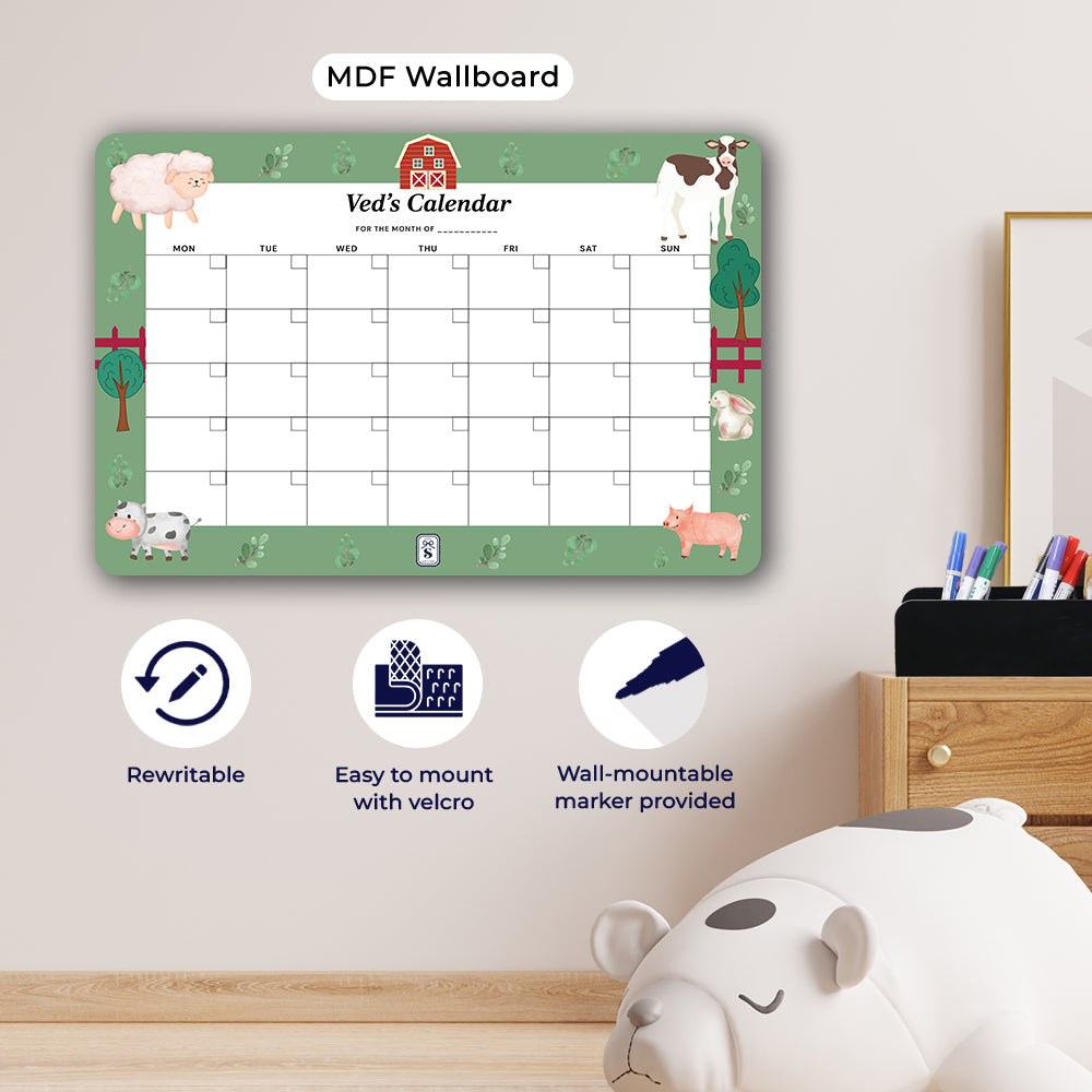 Farm Friends Kids Calendar