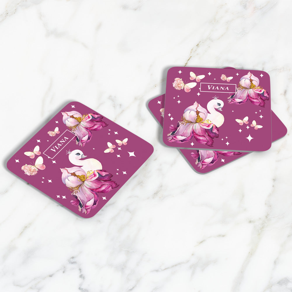 Butterfly Swan Blossom Coasters (kids)