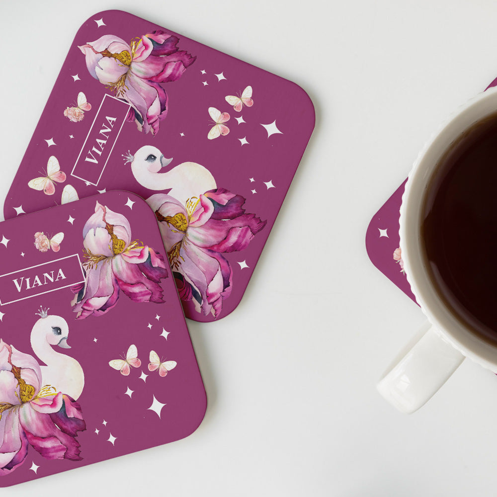 Butterfly Swan Blossom Coasters (kids)