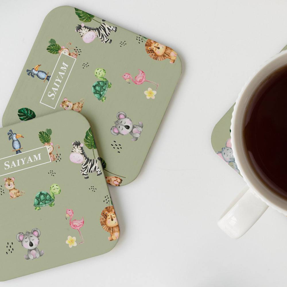 Jungle Friends Coasters (kids)