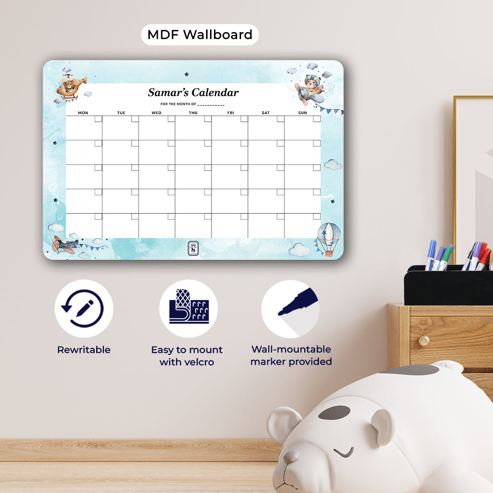 Teddy's Flight Kids Calendar