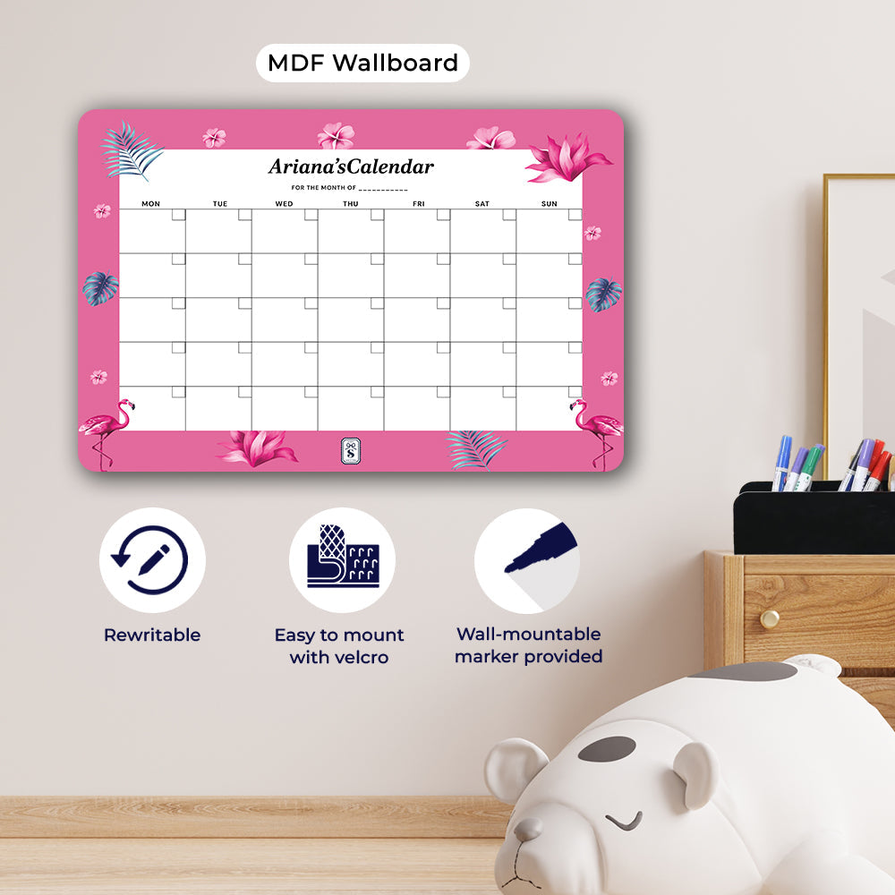 Flamingo Fiesta Kids Calendar