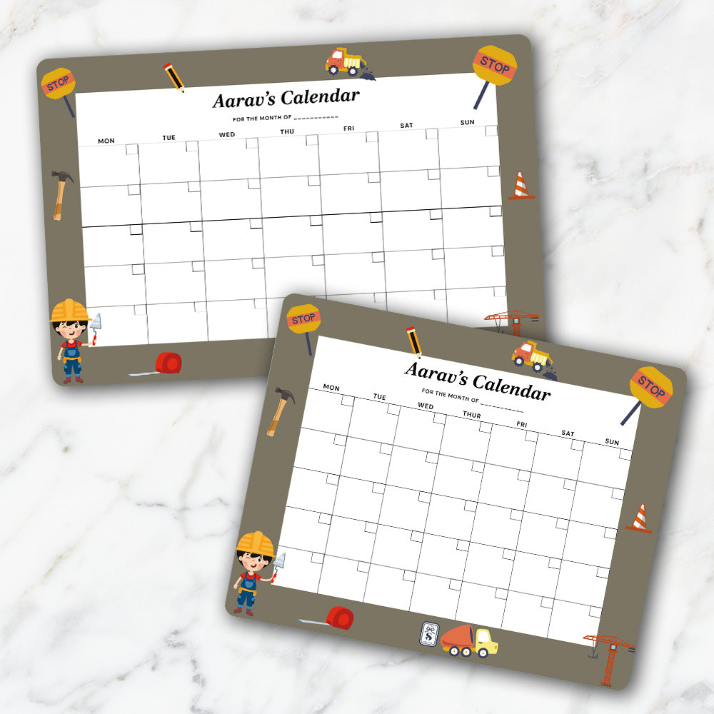 Little Builder Kids Calendar