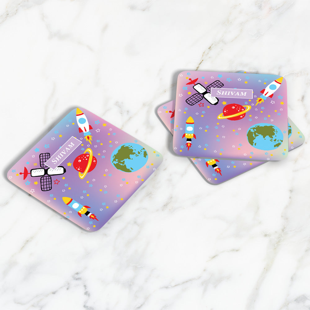 Space Satellites Coasters (kids)