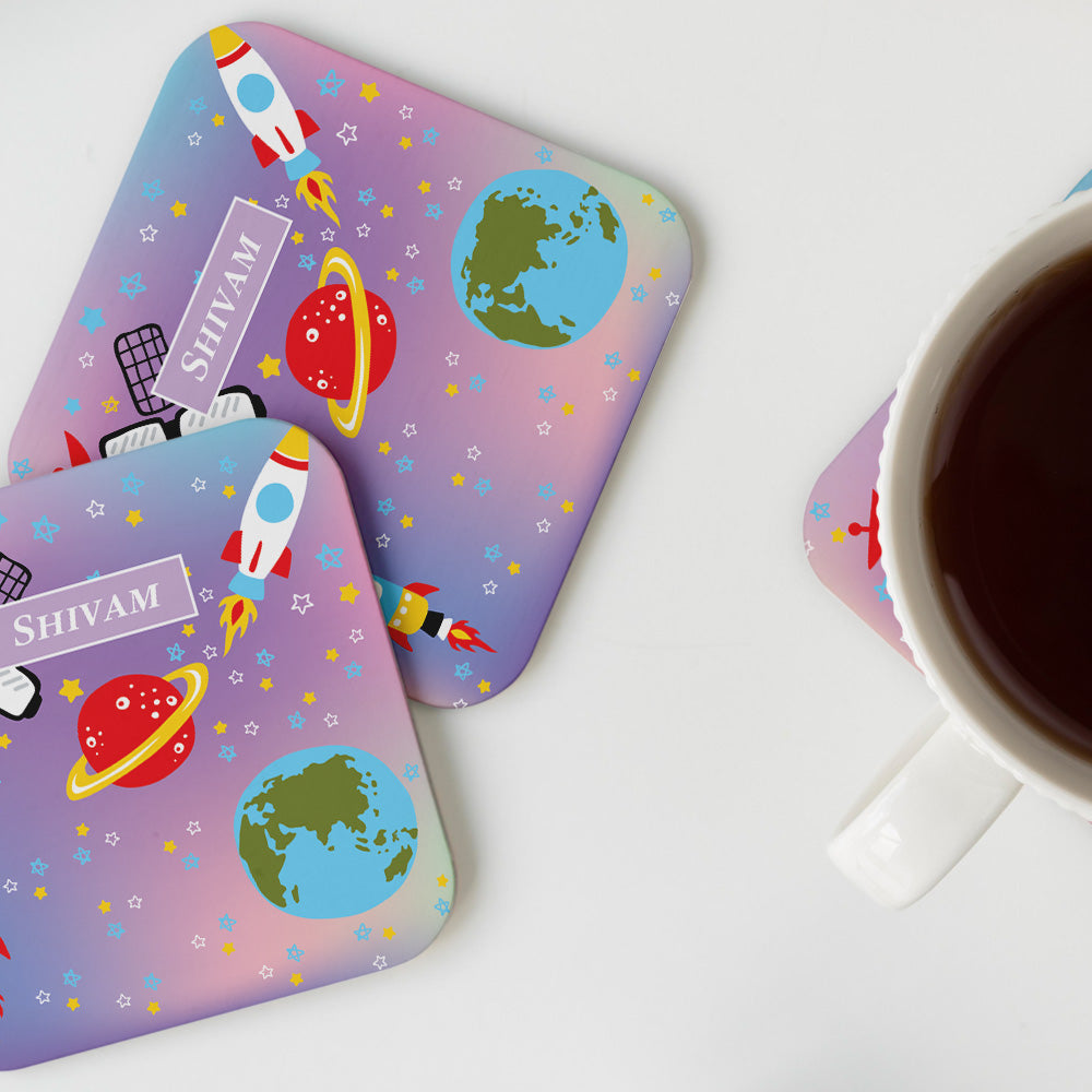 Space Satellites Coasters (kids)