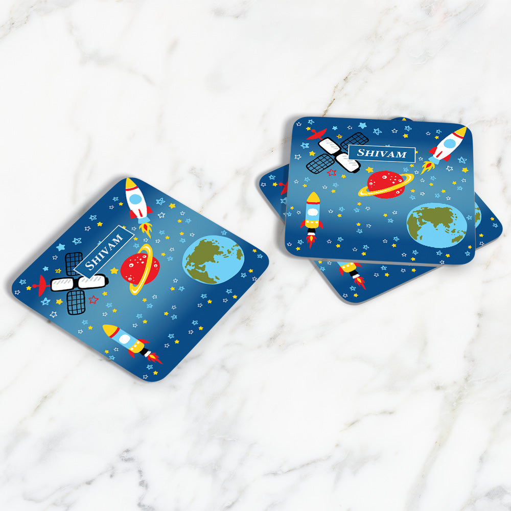 Space Satellites Coasters (kids)