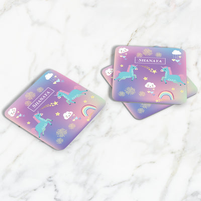 Unicorns & Rainbow Coasters