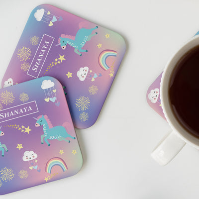Unicorns & Rainbow Coasters